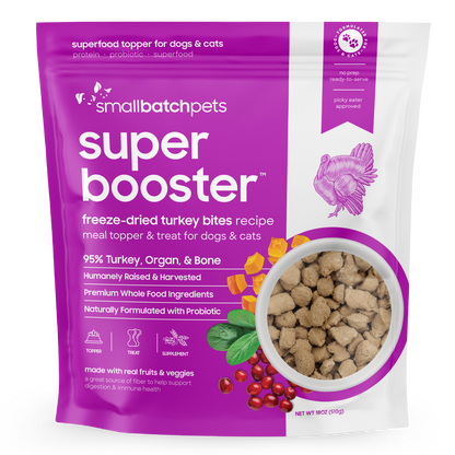 Freeze-Dried Turkey Super Boosters - 18 oz - Meal Topper & Treat