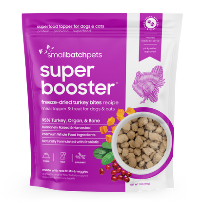 Freeze-Dried Turkey Super Boosters - 7 oz - Meal Topper & Treat
