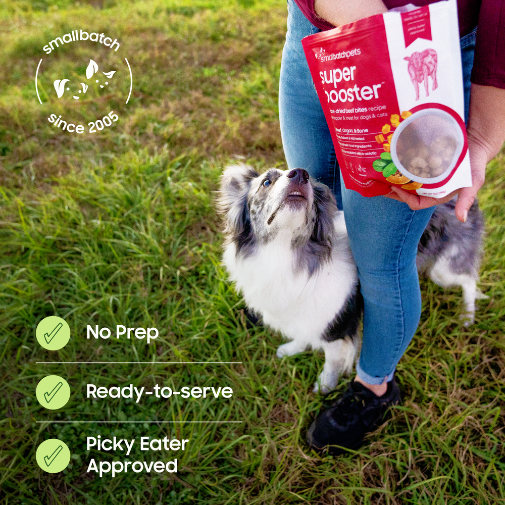 Booster Rabbit Smallbatch Pets Freeze-Dried Rabbit Super Boosters 7oz for Dogs & Cats