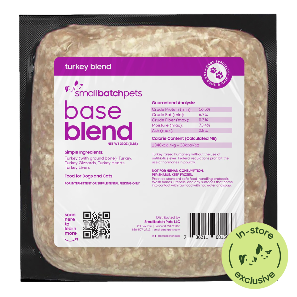 Frozen Raw Turkey Base Blend - Dog Food