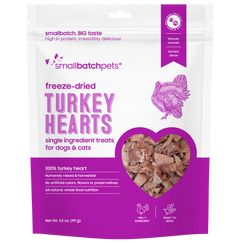 Freeze-Dried Turkey Heart Treats - 3.5 oz - Treats