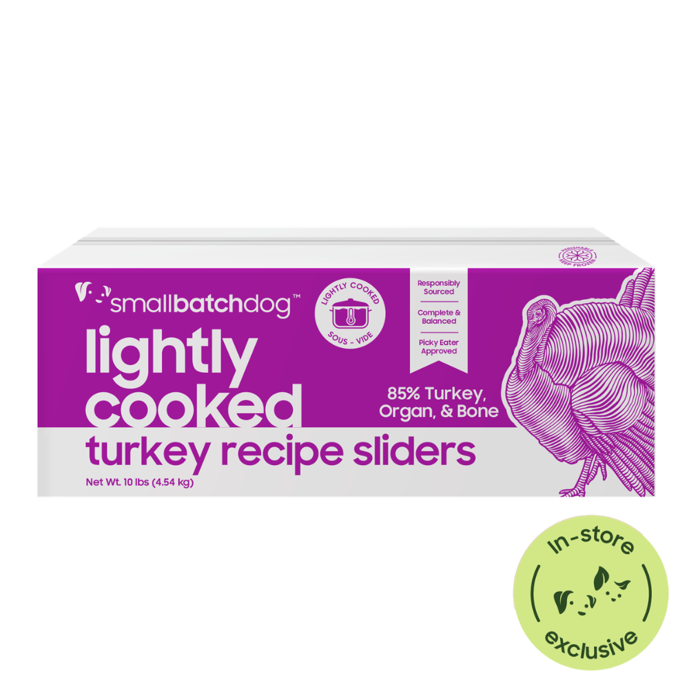 Lightly Cooked Turkey Sliders for Dogs