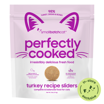 Perfectly Cooked Turkey Sliders for Cats - Cat Food