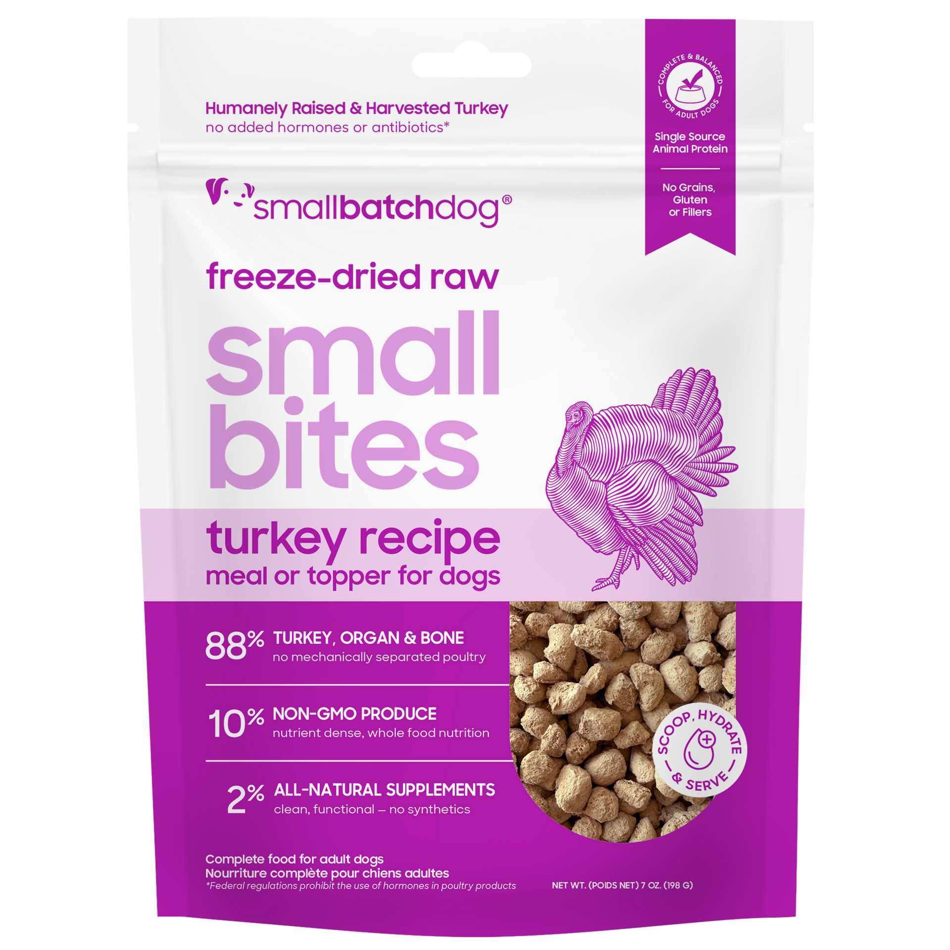 Freeze-Dried Turkey Small Bites Dog Food – Smallbatch – Smallbatch