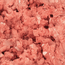 Close up view of raw ground whole rabbit.