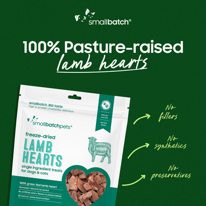 Freeze-Dried Lamb Heart Treats
