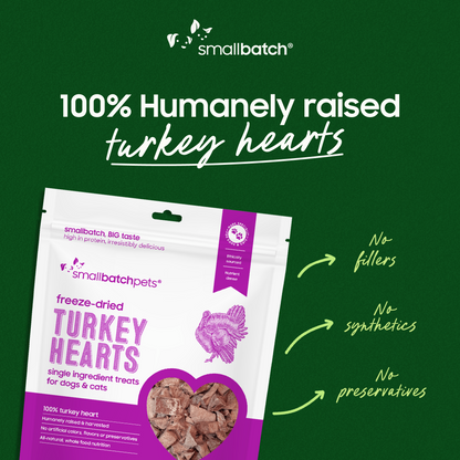 Freeze-Dried Turkey Heart Treats